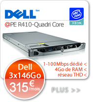 Serveur d�di� windows Dual Core DELL haute disponibilit�